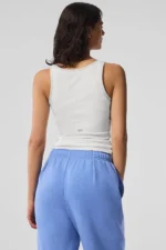 Ribbed Mesh Secret Tank - White - Image 3