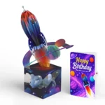 Rocket Ship Birthday Unboxed Pop-Up Paper Sculpture and Sentiment Set