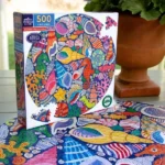 Seahorses, Shells & Coral 500 Round Puzzle - Image 2