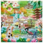 Seasons in Kyoto 1000 Piece Puzzle - Image 2