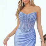 Short Homecoming Dress: Amelia Couture 9062S-1