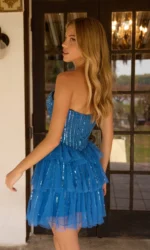 Short Homecoming Dress: Primavera 4611 - Image 2