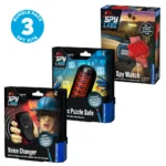 Spy Labs: Three-pack Spy Gear Bundle: 9-in-1 Spy Watch | Cryptic Puzzle Safe | Voice Changer