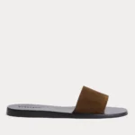Suede Slide Sandal | Russet Suede