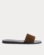 Suede Slide Sandal | Russet Suede