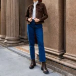 Suede Western Jacket | Brown - Image 3