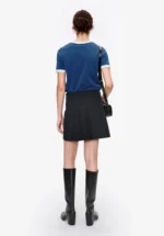 t-shirt crop manche courte contrasté - Image 3