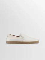 Taranto Leather Sneaker in Bone