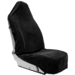 Terry Cloth Sweat Towel Seat Cover Carseat Towel Protector Waterproof Universal Fit for Car SUV Van Truck 1pc Black（2pcs)