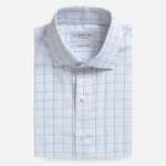 The Blue Journey Flex Performance Windowpane Custom Shirt