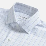 The Blue Journey Flex Performance Windowpane Custom Shirt - Image 2