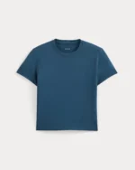 The Box-Cut Tee in Essential Cotton | Blue Wing Teal | No Pocket - Image 2