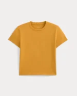 The Box-Cut Tee in Essential Cotton | Golden Glow | No Pocket - Image 2