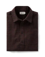 The California Shirt in Black Cherry Gingham