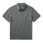 The Cotton Hemp Polo in Faded Black