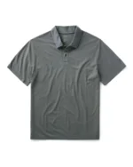 The Cotton Hemp Polo in Faded Black