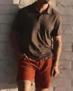 The Cotton Hemp Polo in Faded Black - Image 2