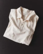 The Cotton Hemp Polo in Vintage White - Image 2