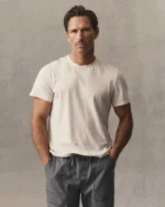 The Cotton Hemp Tee in Heather Oat - Image 2