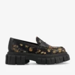 The Flora Women's Loafer in Eden Noir