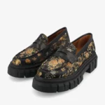 The Flora Women's Loafer in Eden Noir - Image 2