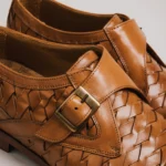 The Jack Monk Strap in Brown Woven - Image 3