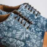 The Jack Oxford Shoe in Washed Denim Floral - Image 2