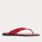 The Leather Flip Flop | Classic Red Leather