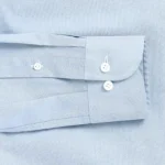 The Light Blue Duval Pinpoint Oxford Custom Shirt - Image 3