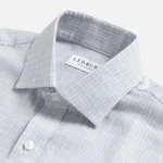 The Light Slate Blue Baldwick Check Custom Shirt - Image 2