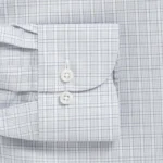 The Light Slate Blue Baldwick Check Custom Shirt - Image 3