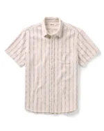The Short Sleeve California in Tide Stripe Hacci