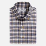 The Vintage Navy Kenmore Plaid Oxford Custom Shirt
