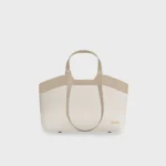 Tote Bag Petite, Textured Beige, Sand Colour - Image 2