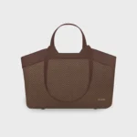 Tote Bag, Textured Tan Colour - Image 2