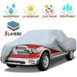 Truck Car Cover 5 Layer Nonwovens 2 Different Sizes GREY - Image 2