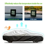 Ultimate Plus Car Cover – Aluminum with Soft Cotton Fleece Lining, Windproof Tie-Down Straps for Secure Fit - Image 2