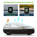 Ultimate Plus SUV Cover – Aluminum with Soft Cotton Fleece Lining, Windproof Tie-Down Straps for Secure Fit - Image 2