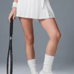 Varsity Tennis Skirt - White
