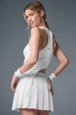 Varsity Tennis Skirt - White - Image 3
