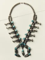 vintage navajo sterling squash blossom
