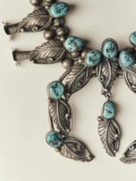 vintage navajo sterling squash blossom - Image 2