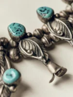 vintage navajo sterling squash blossom - Image 3