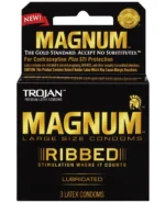 Trojan Magnum Ribbed 3 Pack