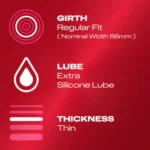 Durex Thin Feel Extra Lubricated 12 Pack - Image 2