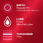 Durex Thin Feel Extra Lubricated 24 Pack - Image 2
