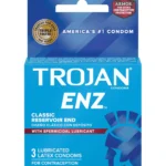 Trojan Enz Spermicidal Lubricated 3 Pack