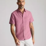 Wrinkle-Resistant Linen Short-Sleeve Cameron Shirt - FINAL SALE