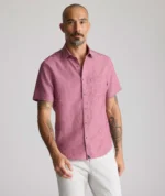 Wrinkle-Resistant Linen Short-Sleeve Cameron Shirt - FINAL SALE